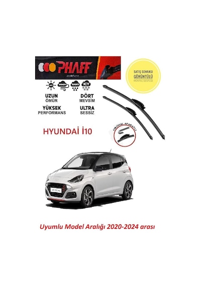 Hyundai İ10 Ön Muz Silecek Takımı 2020-2024 Arası Araca Özel Aparat