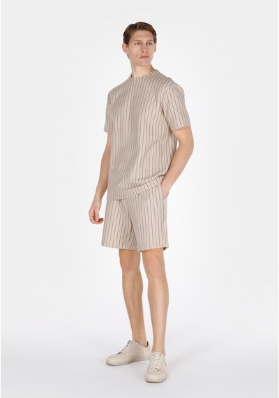 Colin's Colins Comfort Fit Yuvarlak Yaka Çizgili Erkek Bej Kısa Kol Tişört Cl1074141 Q1.v2 Bed Beıge Strıped Colin's Colins Comfort Fit Yuvarlak Yaka Çizgili Erkek Bej Kısa Kol Tişört Cl1074141 Q1.v2 Bed Beıge Strıped