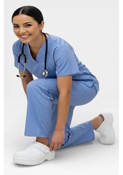 Kocamanlar E443 Sabo Doktor Ve Hemşire Terliği Kalın Taban Ortapedik Terlik Beyaz