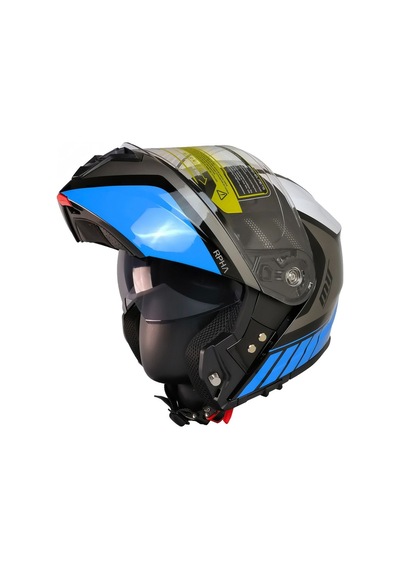 Motosiklet Çene Açılır Kask Güneş Vizörlü Ece 22.06 Sertifikalı New Motor Kaskı V2 Wx91 Çok Renkli