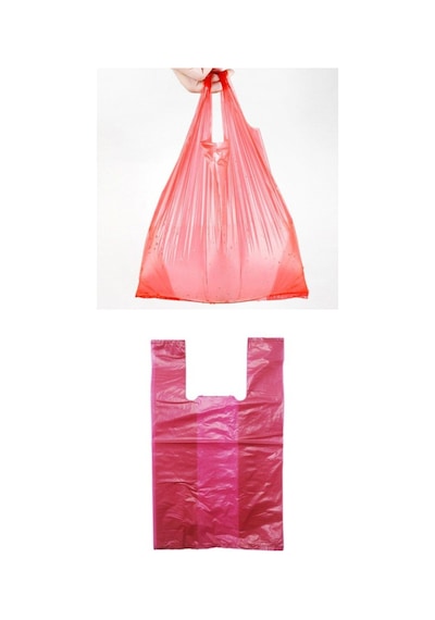 Arma Naksan Market Poşeti Torbası Hışır Atlet Poşet Küçük Boy Kırmızı 5 KG 24.5 x 40 CM