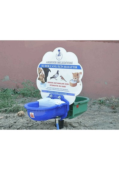 Sokak Hayvanları Su Ve Mama Kabı Tekli