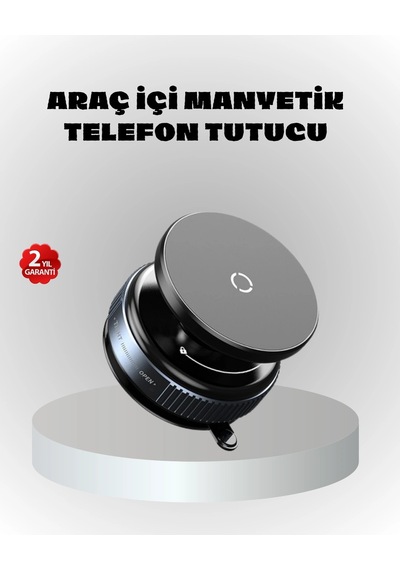 Mey İthalat Mıknatıslı Araç Telefon Tutucu Vakum Teknolojili 360 Ayarlanabilir
