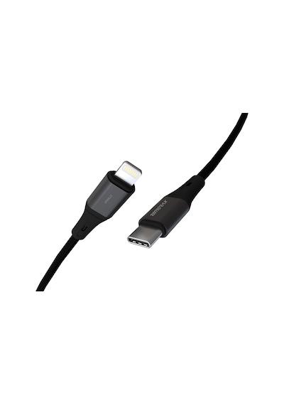 Wahoo Type C-lightning 27watt Pd Hızlı Şarj Kablosu, Siyah/antrasit Metal 100 Cm Standart
