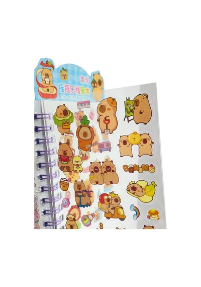 Capybara Kapibara Sticker Not Defteri 2'li Diğer