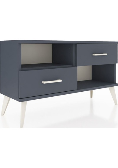Arges Şifonyer Tek Raflı 2 Çekmeceli 88x30x48 Antrasit-antrasit Antrasit Arges Şifonyer Tek Raflı 2 Çekmeceli 88x30x48 Antrasit-antrasit Antrasit