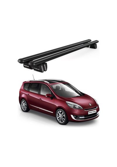 Pençe Renault Grand Scenic 2009-2016 Uyumlu Siyah Ara Atkı Port Bagaj Tavan Barı
