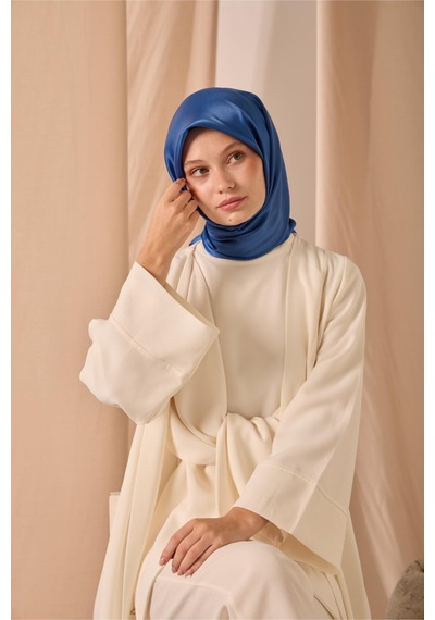 Silk Home Düz Shiny Eşarp 75006-65 mavi