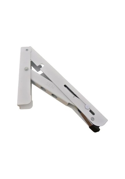 Gürçay Mandallı Katlanabilir Masa Konsolu 1 Çift Beyaz 30Cm