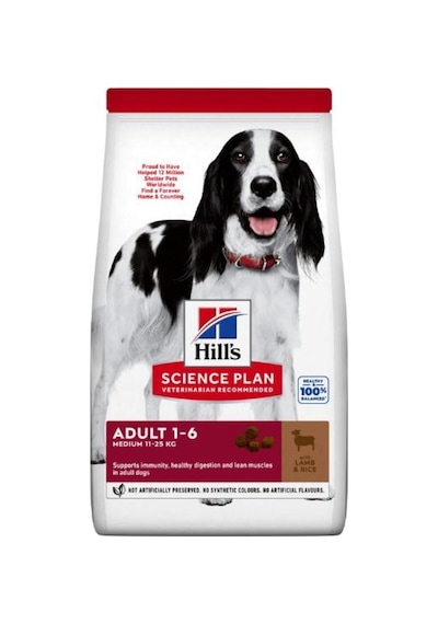 Hill's Medium Lamb Rice Kuzu Etli ve Pirinçli Yetişkin Köpek Maması 14 KG
