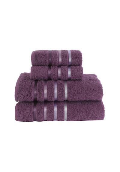 Banyo Havlu Seti 4 Lü Bale Premium - 70x140cm X2 / 50x90cm X2 Mürdüm
