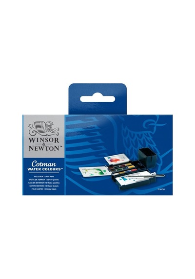 Winsor &newton Cotman Field Box 1/2 Tablet Sulu Boya Seti 12 Renk