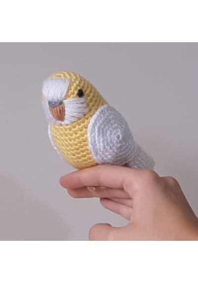 Amigurumi Kuş Oyuncak Muhabbet Kuşu Sarı