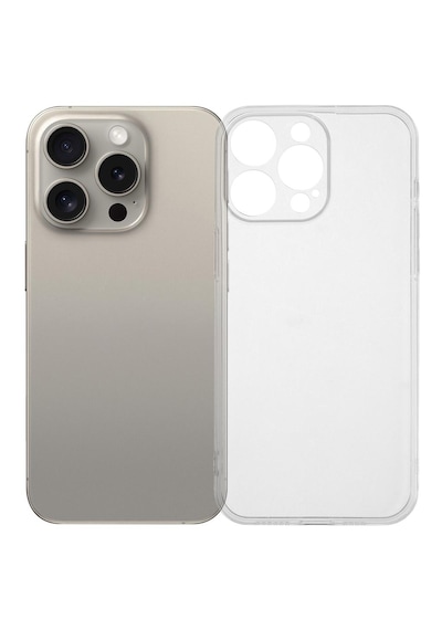 Apple Uyumlu iPhone 12pro Max Kılıf Deluxe 2mm Şeffaf Silikon - Şeffaf Şeffaf
