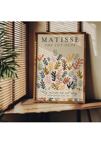 Tr Matisse Çerçevesiz Poster, Modern Dekoratif Çerçevesiz Poster, Tablo, Matisse-14, 30 X 40