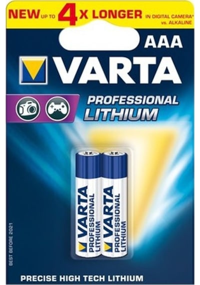 Varta 6103301402 Professional Lityum AAA İnce Pil 2'li
