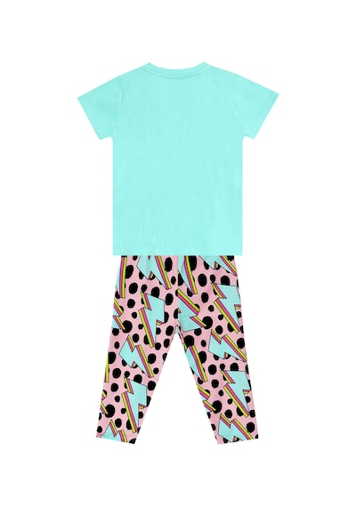 Denokids Şimsek Aslan Kız Çocuk Yazlık T-shirt Tayt Takım