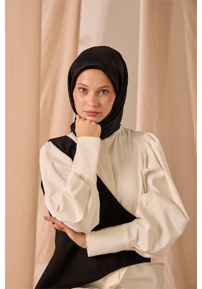 Silk Home Düz Shiny Eşarp 75006-54 siyah