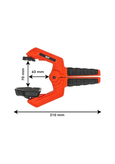 Rox 0150 Su Terazili Yaylı Mandal Tip Kıskaç Işkence 70 Mm