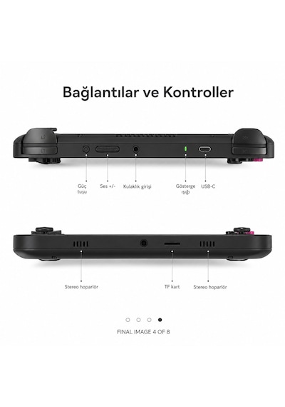 Rg Vıta El Oyun Konsolu 5.46 İnç Ips Dokunmatik Ekran Android 12, Taşınabilir Retro Atari Oyun Cihazı