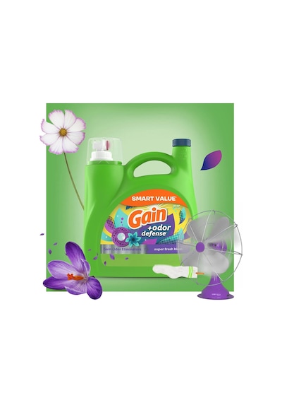 Gain +odor Defense Sıvı Çamaşır Deterjanı 107 Yıkama 4.55lt Diğer
