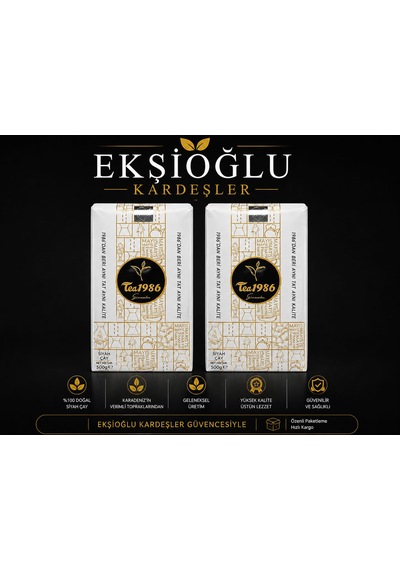 Tea1986 Siyah Çay 500 G X 2'li Paket