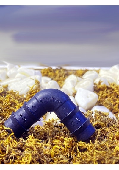 Plastik Damla Sulama Kurtağzı Dirsek 16 x 16 100 Adet