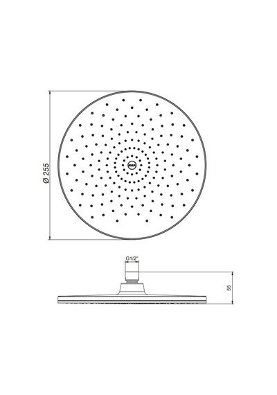 Eca Dalia Banyo Yuvarlak Duş Başlığı 25x25 102145066 Krom
