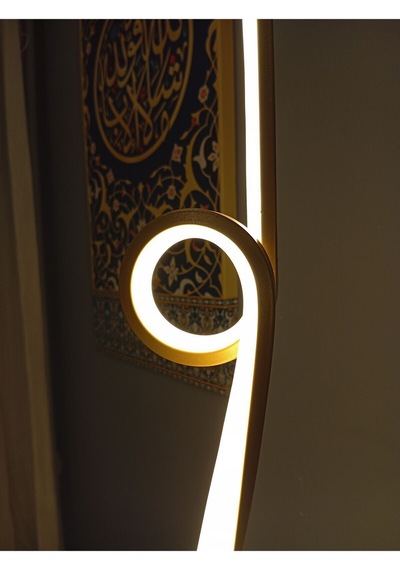 Gold / Home / 120 Cm / Lambader / Alüminyum Gövde / 3 Renk Işık /