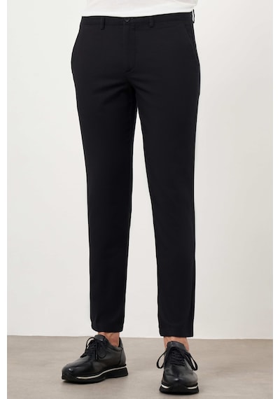 Morven Erkek Siyah Yazlık Pamuk Yan Cep Slim Fit Chino Pantolon 25ys003004001 Siyah
