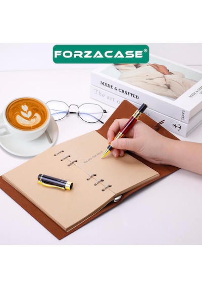Gold Desen İşlemeli Kutulu Metal Roller Kalem - Fc956k