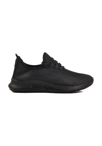 Siyah Triko Hafif Unisex Spor Ayakkabı Pına 101 G Siyah-siyah Siyah