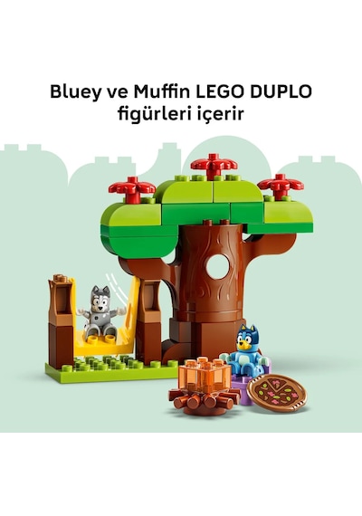LEGO® DUPLO® Bluey Pizzacı Kızlar: Muffin ve Bluey 10469 - 2 Yaş ve Üzeri Çocuklar için Figür İçeren Oyuncak Yapım Seti (44 Parça)