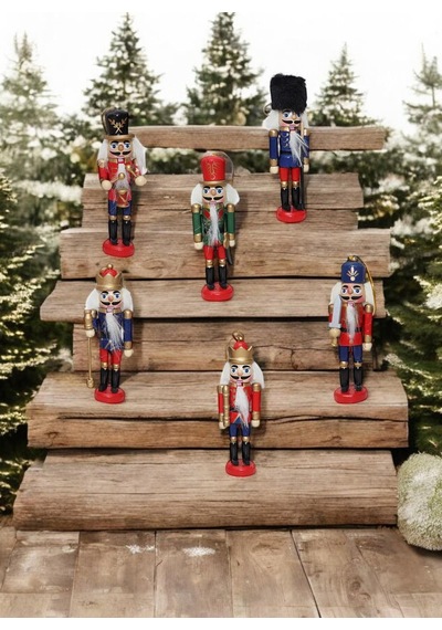 Evvon Yılbaşı Süsü Xms Kurşun Asker 15cm 6'lı