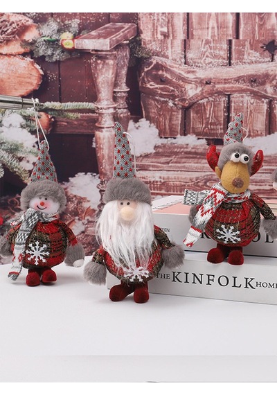 Yılbaşı Çam Ağacı Süsü Noel Baba Ayaklı Dekor Süs 17 Cm 1 Adet