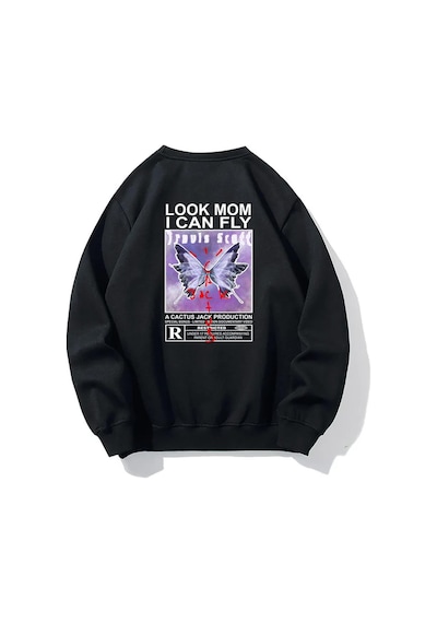 Brz Collection Unisex Oversize Travis Scott Cactus Jack Sweatshirt-siyah Siyah