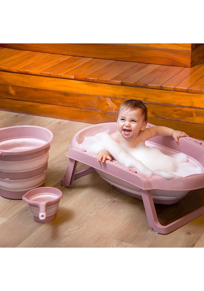 Katlanır 3'lü Banyo Seti Somon 4 Adet