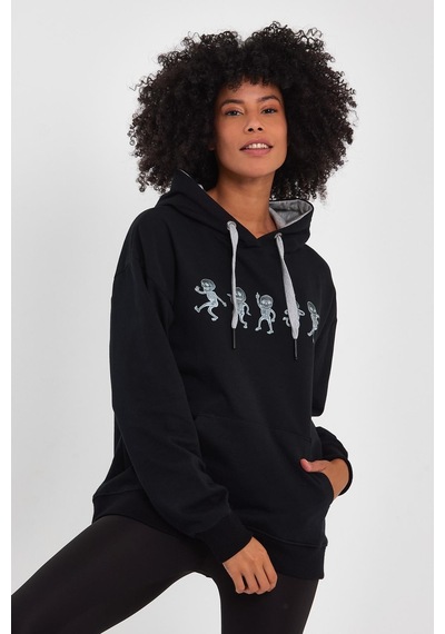 Alexander Gardi Alexandergardı Baskılı Kapüşonlu Comfort Fit Sweatshırt E22-757a-02 001