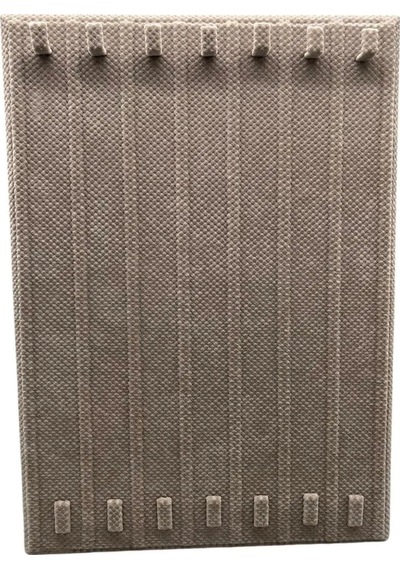 Yerli Üretim Keten Kumaş Bej Renk 35/25 Cm Ayaklı Tırnaklı Tesbih Yüzük Kombin Sergileme Standı Çok Renkli