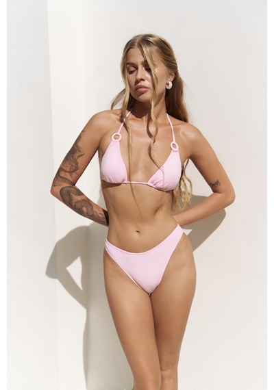 Mai Collection Mai Studios Co. Samudra Halka Detaylı Pembe Bikini Üstü Pembe