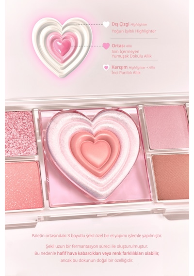 Çok Fonksiyonlu Makyaj Paleti Peripera All Take Mood Like Palette 01 Prestige Pink Peritage