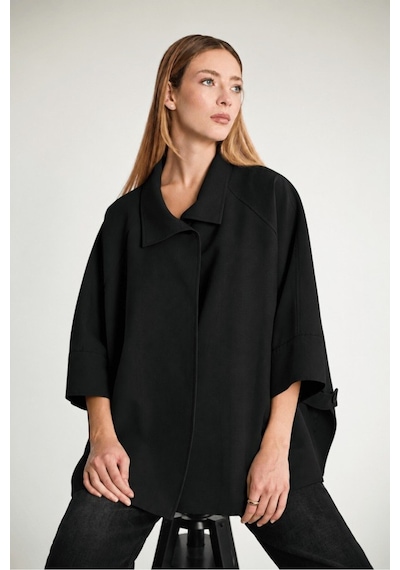 Genel Markalar Kadın Panço Trençkot Oversize Rahat Kesim Standart Beden 38-46 Uyumlu Siyah Siyah Genel Markalar Kadın Panço Trençkot Oversize Rahat Kesim Standart Beden 38-46 Uyumlu Siyah Siyah
