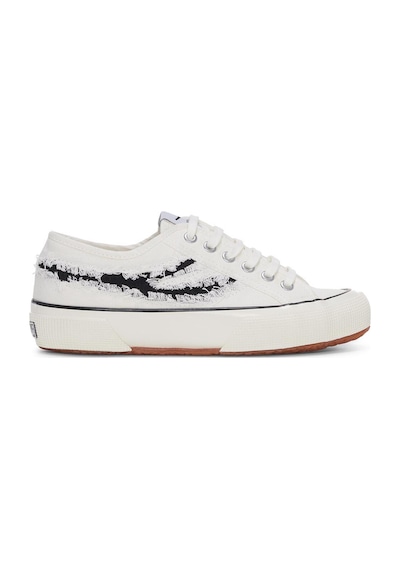 Superga 2750 Og Ripped Swallow Tail Unisex Beyaz Bileksiz Sneaker Beyaz-222 Beyaz-222