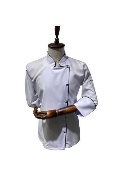 Kadın Chef Aşçı Ceket Beyaz