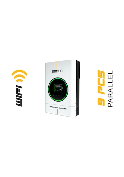 Mexxsun Premium 6kw 48v Tam Sinüs Akıllı İnverter Paralel /wi-fi/ Dual Output
