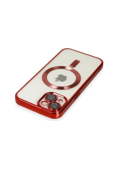 Apple İphone 14 Kılıf Kross Magneticsafe Kapak - Kırmızı Çok Renkli