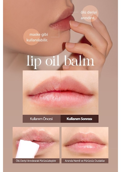Bbia Shea Yağı İçeren Nemlendirici Dudak Yağı Balmı BBIA Lip Oil Balm