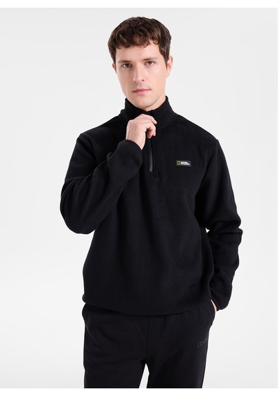 National Geographic Siyah Erkek Polar Sweatshırt N6wm-swt4050