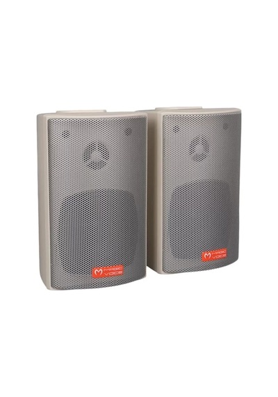 Hubrendy Sh Magicvoice Mv-16 7.5 Cm 30 Watt Komütatörlü Hat Trafolu Beyaz Sütun Hoparlör 2'li Takım