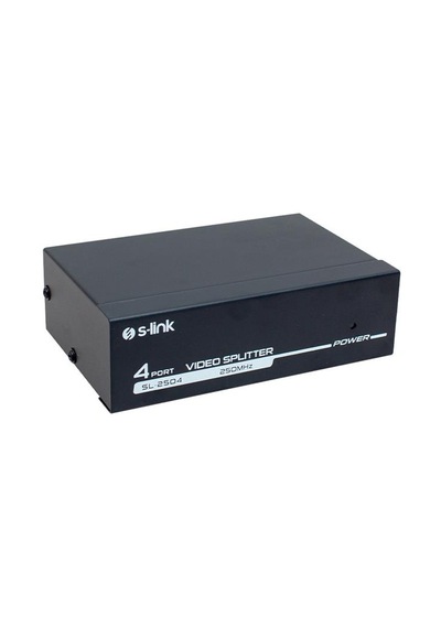 Powermaster S-link Sl-2504 4 Port 250 Mhz Monitör Çoklayıcı Vga Splitter Dağıtıcı